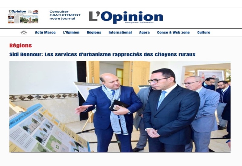 Sidi Bennour: Les services d'urbanisme rapprochés des citoyens ruraux